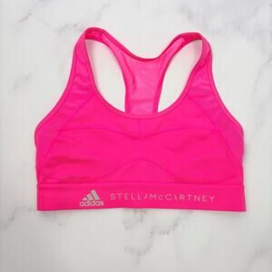Adidas AdIdas x Stella McCartney Racerback Sports Bra – Size S – Hot Pink